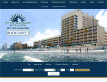 Tablet Screenshot of daytonabeachresort.com